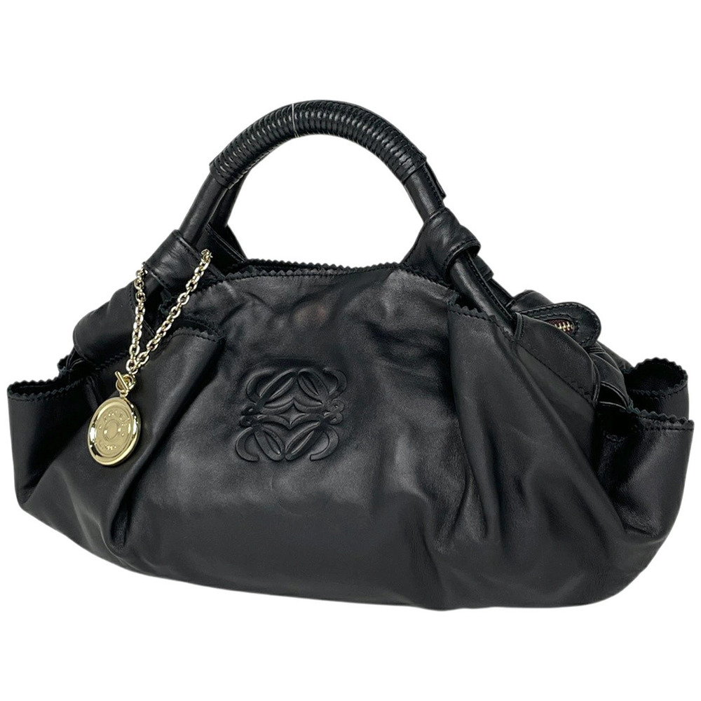 Loewe Nappa Aire Anagram Handbag Leather Black